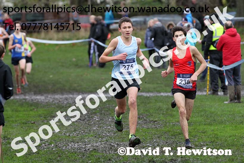 Boys under-15s, British Athletics Liverpool Cross Challenge, Sefton Park, Liverpool. Photo: David T. Hewitson/Sports for All Pics